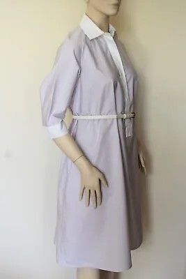 MAX MARA  100% Cotton Shirt Dress  Size 12 US 14 GB 42 DE 46 IT • $95