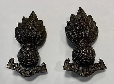 Pair Of Vintage World War II Era Royal Canadian Artillery Collar Badges • $29.99