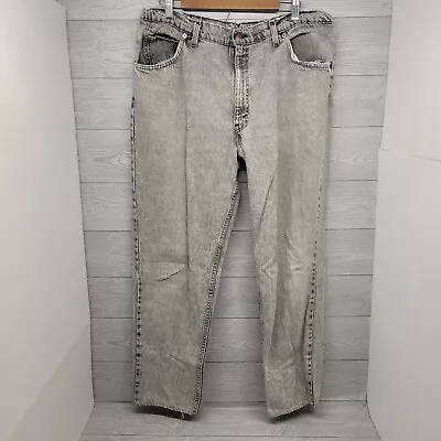Vintage Brittania Gray Denim Acid Wash Jeans Size 38x30 • $7.20
