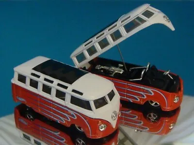 Mid V-8 Engine 1967 67 VW Volkswagen 23 Window Drag Bus 1/64 Scale Ltd Edit D • $20.99