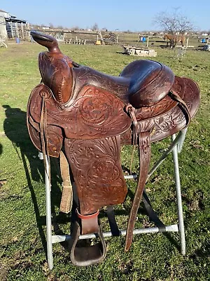 Used/vintage 15  Good Quality US Made Western Saddle • $150