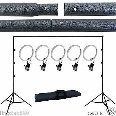 Photo Muslin Background Backdrop Support Stand Crossbar Kit Photography Studio • $52