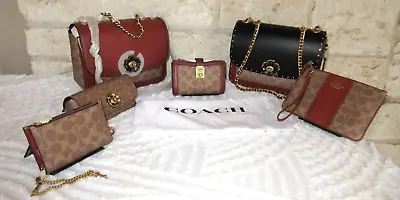 Coach Madison MD Shoulder Bag Tea Rose Turnlock Rivets Set Or Individual Choices • $942.03