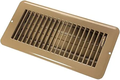 RV Camper Trailer Home Metal Floor Heating Duct Register Vent Brown 02-29015 • $18.79