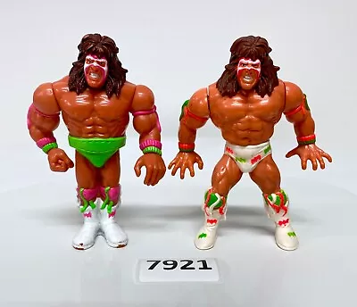 WWF Wwe Vintage Hasbro Wrestler The Ultimate Warrior Green & White Trunks • $24.99