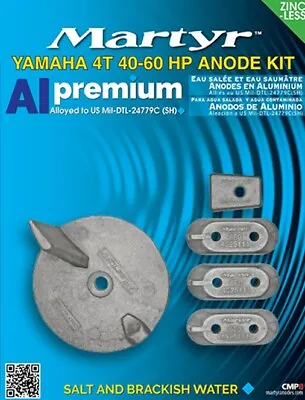 $45 • Buy Yamaha Anode Kit For Outboard Engine 40-60HP - OEM Spec Aluminum - Martyr