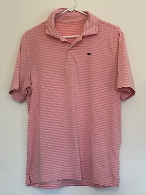 Vineyard Vines Performance Youth XL Striped Polo Embroidered Logo • $13