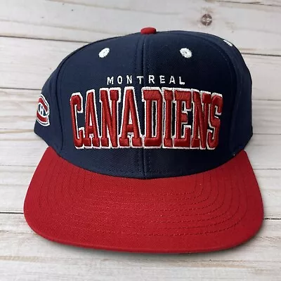 Y2K Montreal Canadiens NHL Reebok Face Off Collection Adjustable Snapback Hat • $14.99