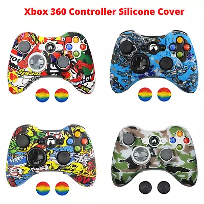 Xbox 360 Controller Silicone Rubber Soft Cover Shell Skin Thumb Grip Caps • $9.49