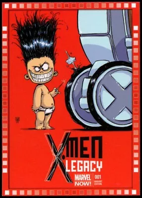 2013 UD Marvel Now!  CUTTING EDGE VARIANT COVER  Card #111-SY...X-MEN LEGACY #1 • $4