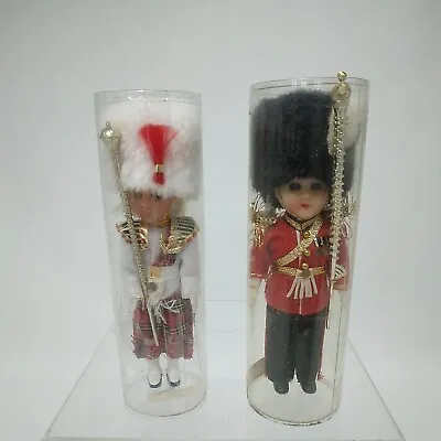 £8 • Buy Vintage Seerol English & Scottish Royal Guard Costume Dolls Moving Eyes 6  Tall