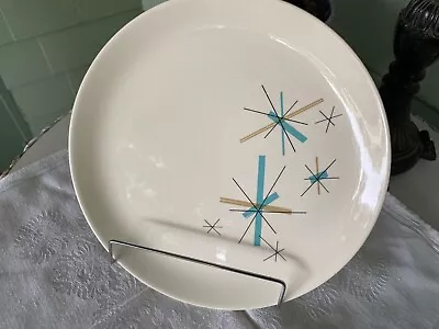 Mid Century 9.75  Dinner Plate Salem North Star Atomic Starburst Replacement • $12