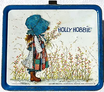 Vintage 1972 Holly Hobbie Aladdin Metal Lunchbox - No Thermos • $32