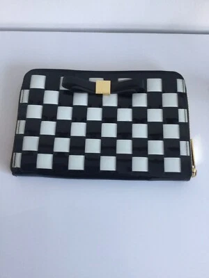 £8 • Buy Ted Baker High Quality Black White Patent Mini Pad Case