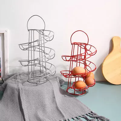 Modern Metal Egg Skelter Rack Organiser Up To 24 • £14.84