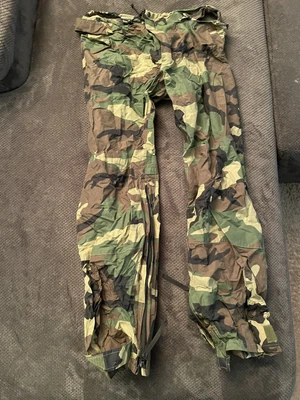 $17.90 • Buy New Military Woodland Bdu Wet Weather Trousers Orc Improved Rain Pants Medium