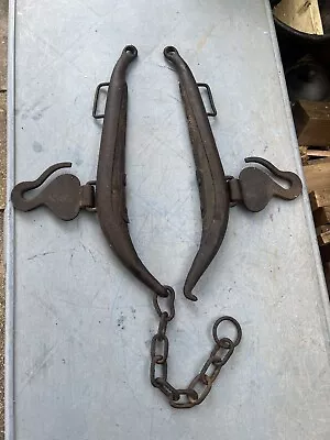 Pair Of Antique Horse Harness Collar Hames • £26