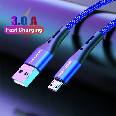 1m 2m 3m Micro USB Cable Fast Quick Charging Data Sync Cord For Samsung Android • $2.79