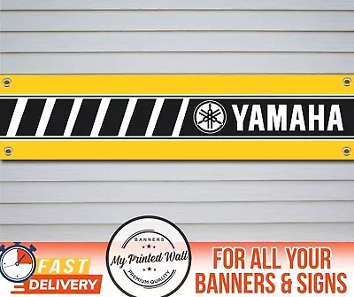 Yamaha Speed Block Banner Motorcycle Race Workshop Garage Logo Display Show Sign • $14.94