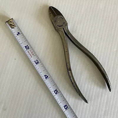 Vintage Craftsman Vanadium Circle-C 6  Diagonal Cutter Pliers Diamond Handles • $10.44