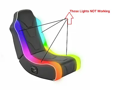 £39.90 • Buy Used - X Rocker Chimera RGB Neo Motion Stereo LED Gaming Chair (No Lights) - F1