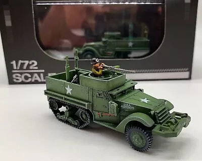 World War II US Army M3 Half Track Armored Vehicle Finished 1/72 Model New  • $51.50