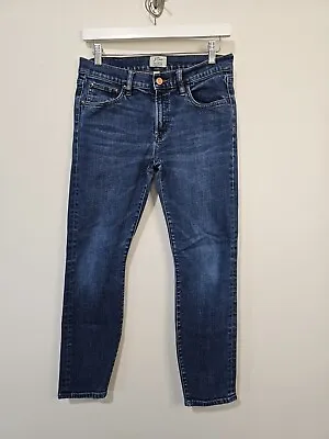 J Crew Womens Selvedge Toothpick Skinny Jeans Size 27 Petite Dark Wash Stretch * • $21.25