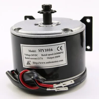 MY1016 24V 250W Brushed Electric Motor For Go Kart ATV E-Bike Scooter Quad Buggy • $74.99