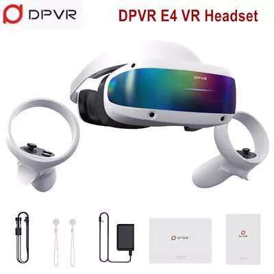 DPVR E4 VR Headsets PCVR VR Glasses PC Virtual Reality Game System 4K 3664x1920 • $629