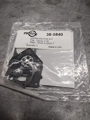 Rotary Diaphragm & Gasket Kit Zama GND4 GND7 C1S Carburetor 38-5840 (ENV 3) • $6.79