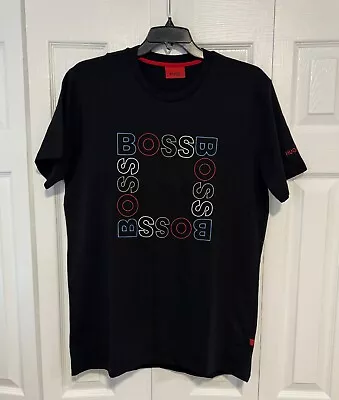 Hugo Boss T Shirt Black Stitched L • $49.99