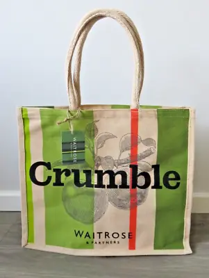 Waitrose & Partners Apple Crumble Juco Reusable Jute Shopper Shopping Bag New • £11.99