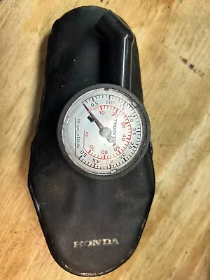 Vintage Honda Motorcycle Pressure Gauge With Pouch Gold Wing Cx 500 650 Gl 1200 • $29.99