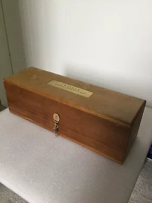 £19 • Buy Vintage Cristal Champagne Louis Roederer Wooden Box Hinged Lid