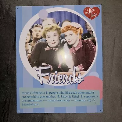 I Love Lucy Friends Metal Sign Poster 15x12 Inch CBS #2 • $14.99