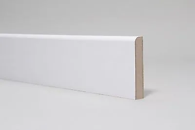 Skirting Board  White Primed MDF  Bullnose  94 X 14 X 2700mm • £48