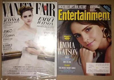 RARE Lot Of 2 Back Issues - EMMA WATSON - Entertaiment Weekly / Vanity Fair 2017 • $20