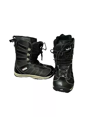 Morrow Snowboard Boots Mens Black Lace Up Size 9.5 • $55