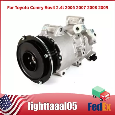 New A/c Ac Compressor W/ Clutch For Toyota Camry Rav4 2.4l 2006 2007 2008 2009 • $121.60