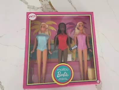 1971 Malibu Barbie & Friends Reproduction GiftSet W Barbie PJ & Christie Dolls • $170