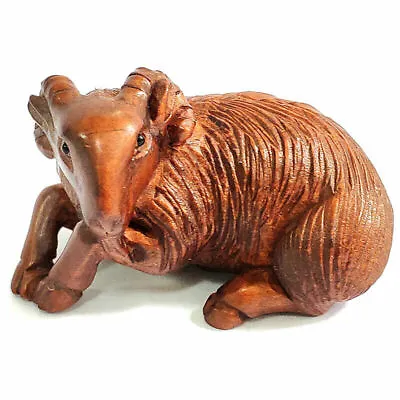 £29.99 • Buy M7848 - 20 Years Old 2   Hand Carved Boxwood Netsuke : Goat Ram 