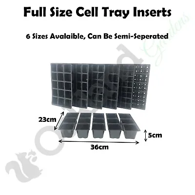 Seed Tray Cell Inserts For Full Size Gravel Trays Propagator Plug Bedding Packs • £645