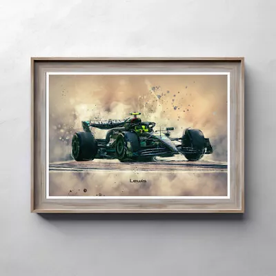 Lewis Hamilton Print: Graphic Art Formula 1 Poster F1 Wall Art Sports Décor • £19.99