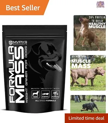 MVP K9 Weight Gainer For Dogs - Healthy Weight Gain Size Muscle - 45 Servings • $65.97