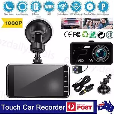 1080P Car Dash Camera Video DVR Recorder Front And Rear Night Vision Dual Cam OZ • $29.99