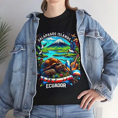 Galapagos Islands Ecuador Cotton Tee Shirt For Her • $21.58