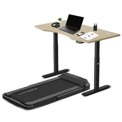 $1689.10 • Buy Lifespan V-FOLD Treadmill With ErgoDesk Automatic Standing Desk 1500mm In Oak