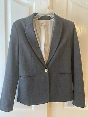 Philosophy Womens Blazer Jacket Vintage Gray Knit Long Sleeve Size 4 • $12