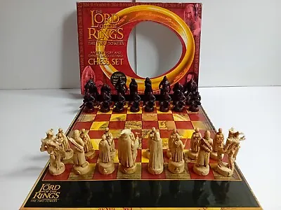 £49.99 • Buy The Lord Of Rings The 2 Towers Antique Ivory Chinese Lacquer Chess Set FREE P&P