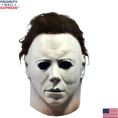 Michael Myers Mask Halloween Costume Scary Horror Murderer Cosplay-Adult Size • $18.69